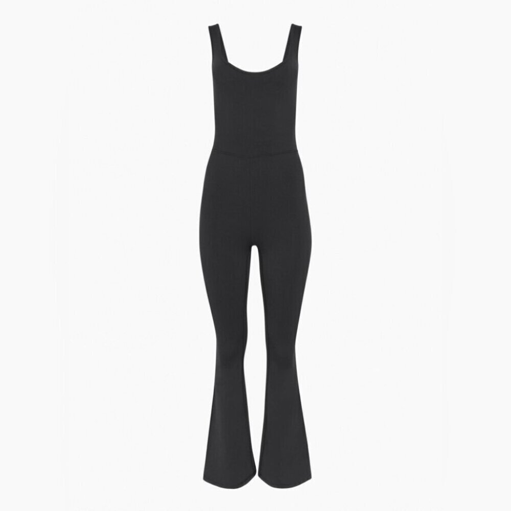 Aritzia Wilfred Free Agrio Jumpsuit Flared  Scoop Neck Jumpsuit Black Size Small